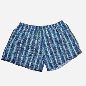 90s retro streetwear blue green swimming trunks